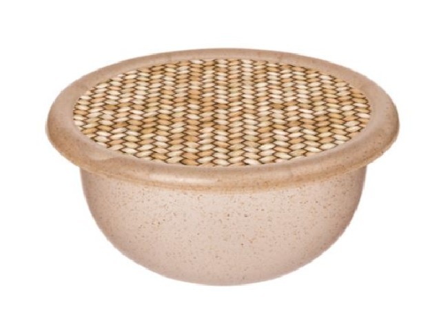 Миска Palermo 1,2л с крышкой с декором (бесцветный)